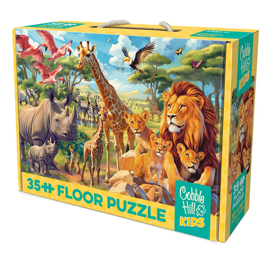 Cobble Hill African Plains puzzle podea 35 piese copii
