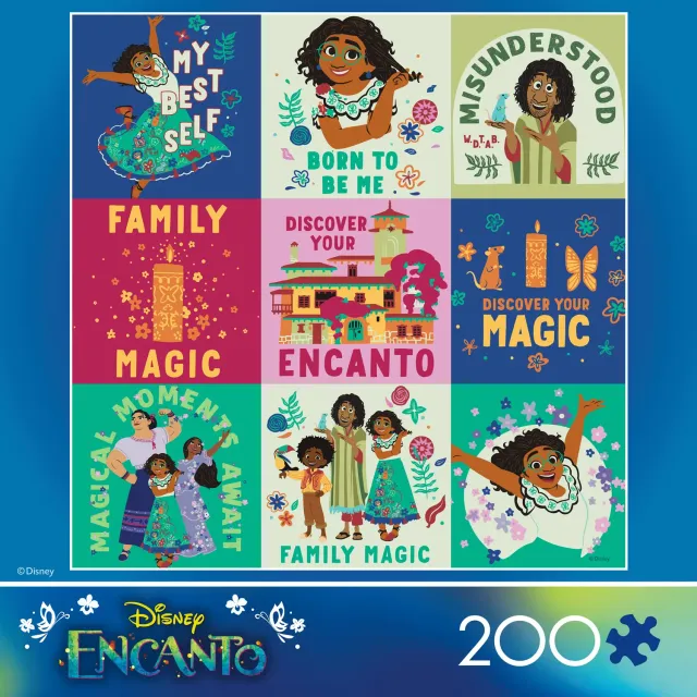 Ceaco Encanto Flat Flower Collage puzzle 200 piese copii