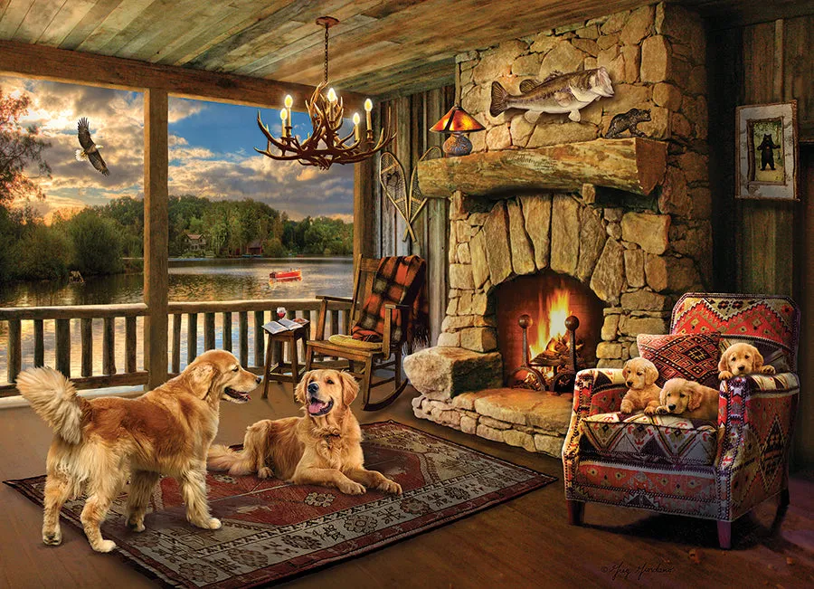 Cobble Hill Lakeside Cabin puzzle 1000 piese cabană