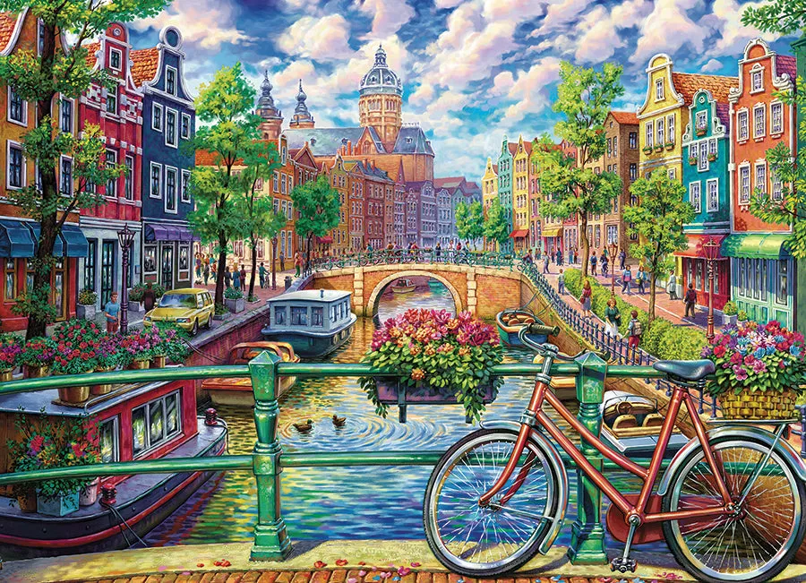 Cobble Hill Amsterdam Canal puzzle 1000 piese oraș
