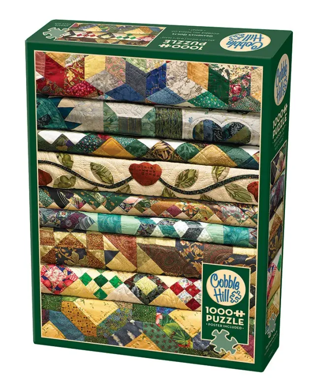 Cobble Hill Grandma's Quilts puzzle 1000 piese pilotă