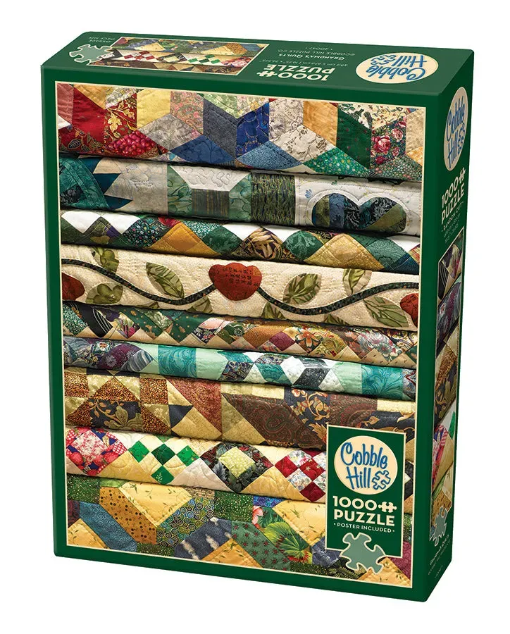 Cobble Hill Grandma's Quilts puzzle 1000 piese pilotă