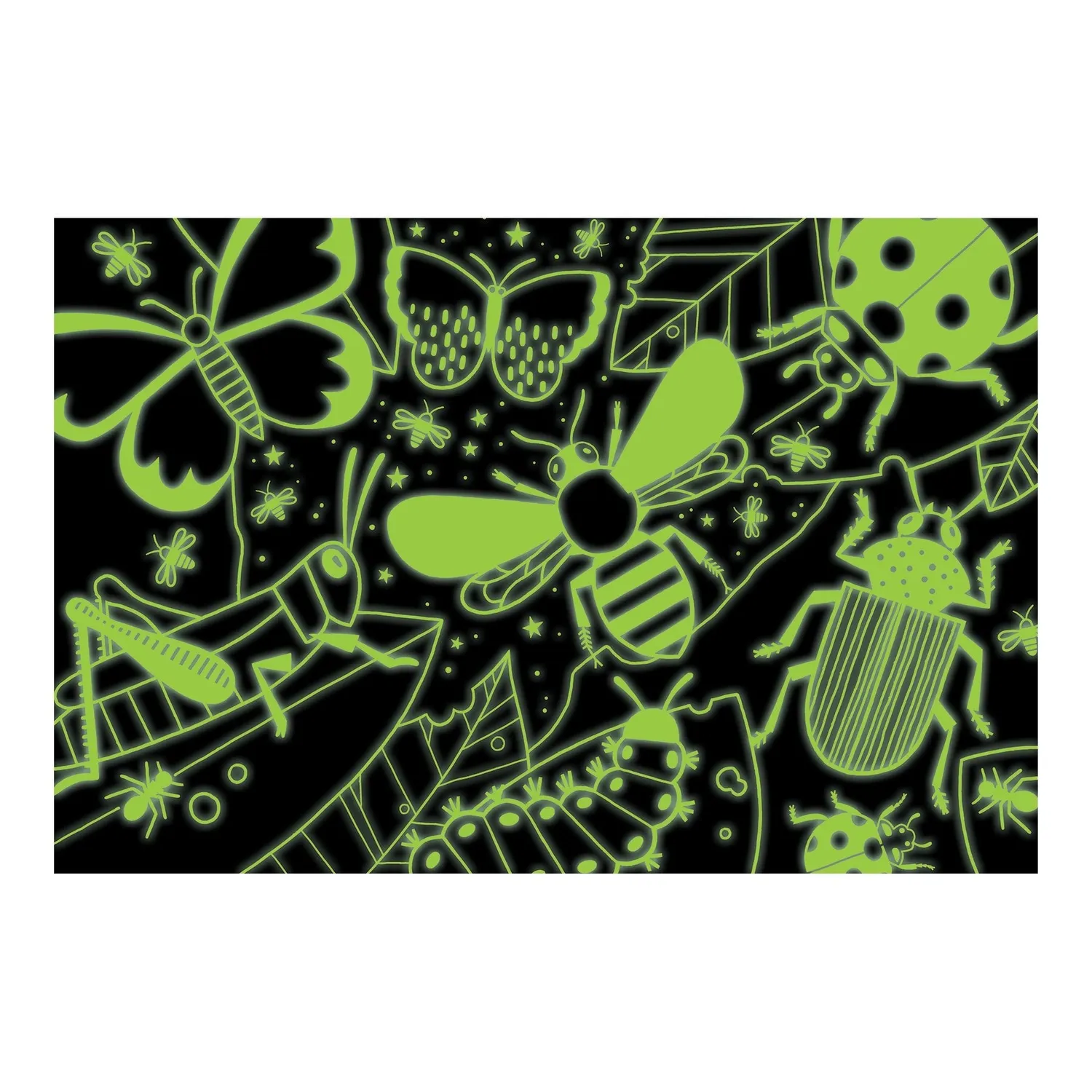 Mudpuppy Amazing Insects puzzle 100 piese fosforescent