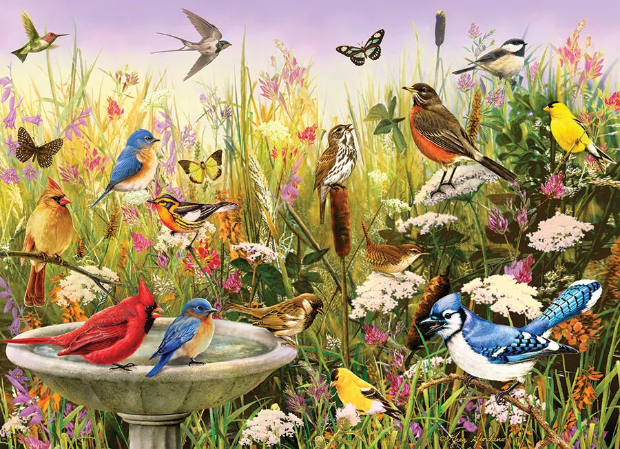 Cobble Hill Feathered Friends puzzle 1000 piese păsări