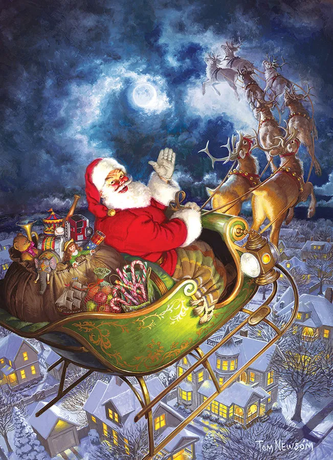 Cobble Hill Merry Christmas to All puzzle 1000 piese Craciun