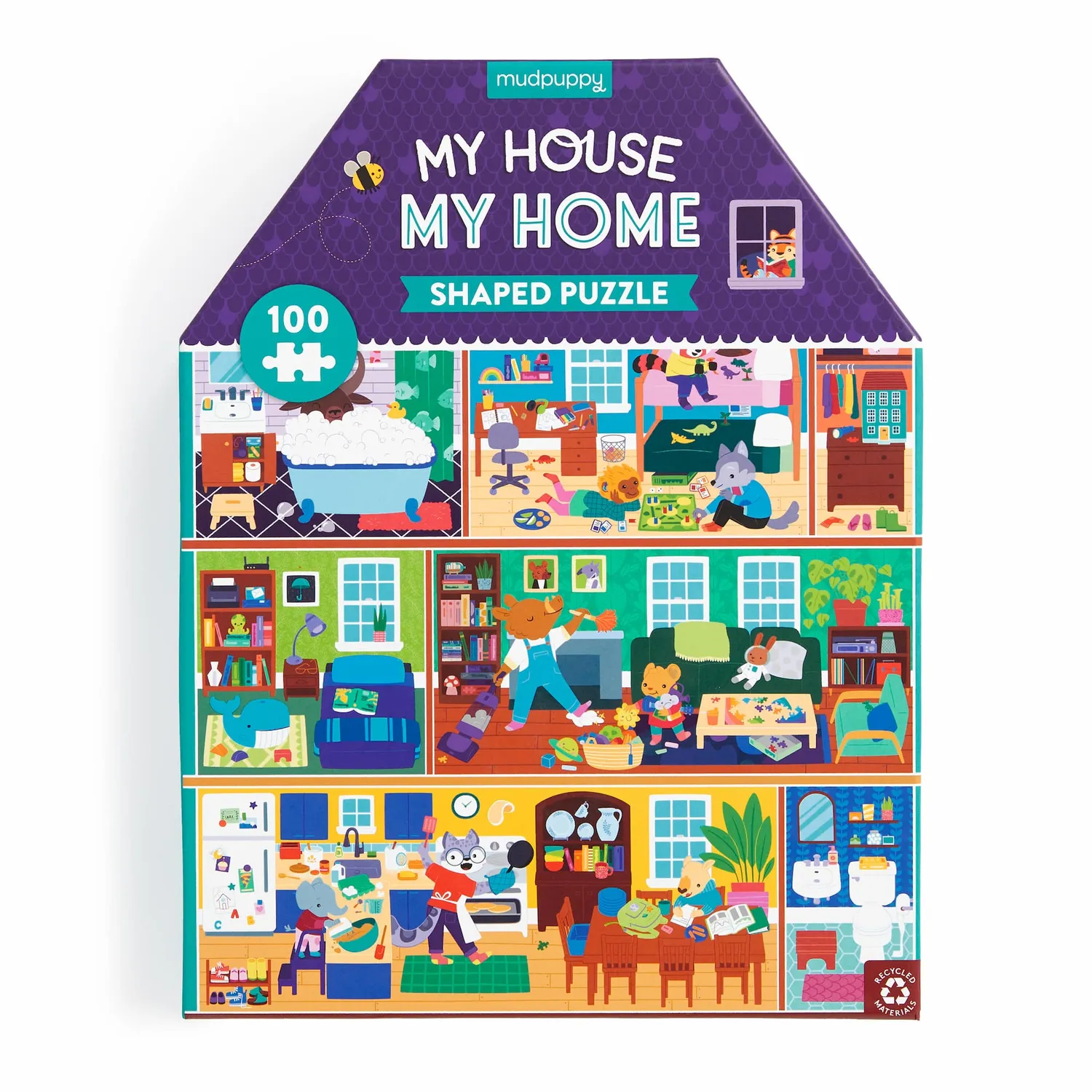Mudpuppy My House My Home puzzle casa 100 piese