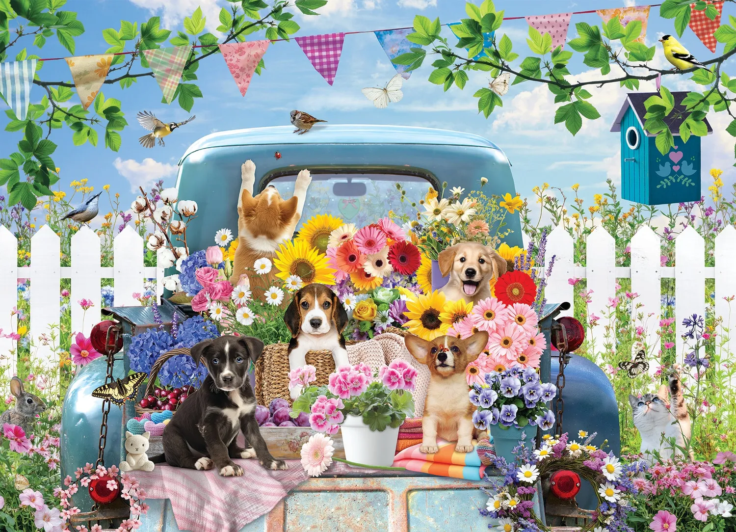Cobble Hill Country Truck in Summer puzzle 500 piese vara