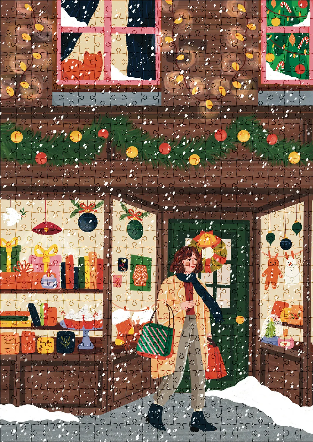 Muno Puzzle Christmas Bookstore puzzle 500 piese