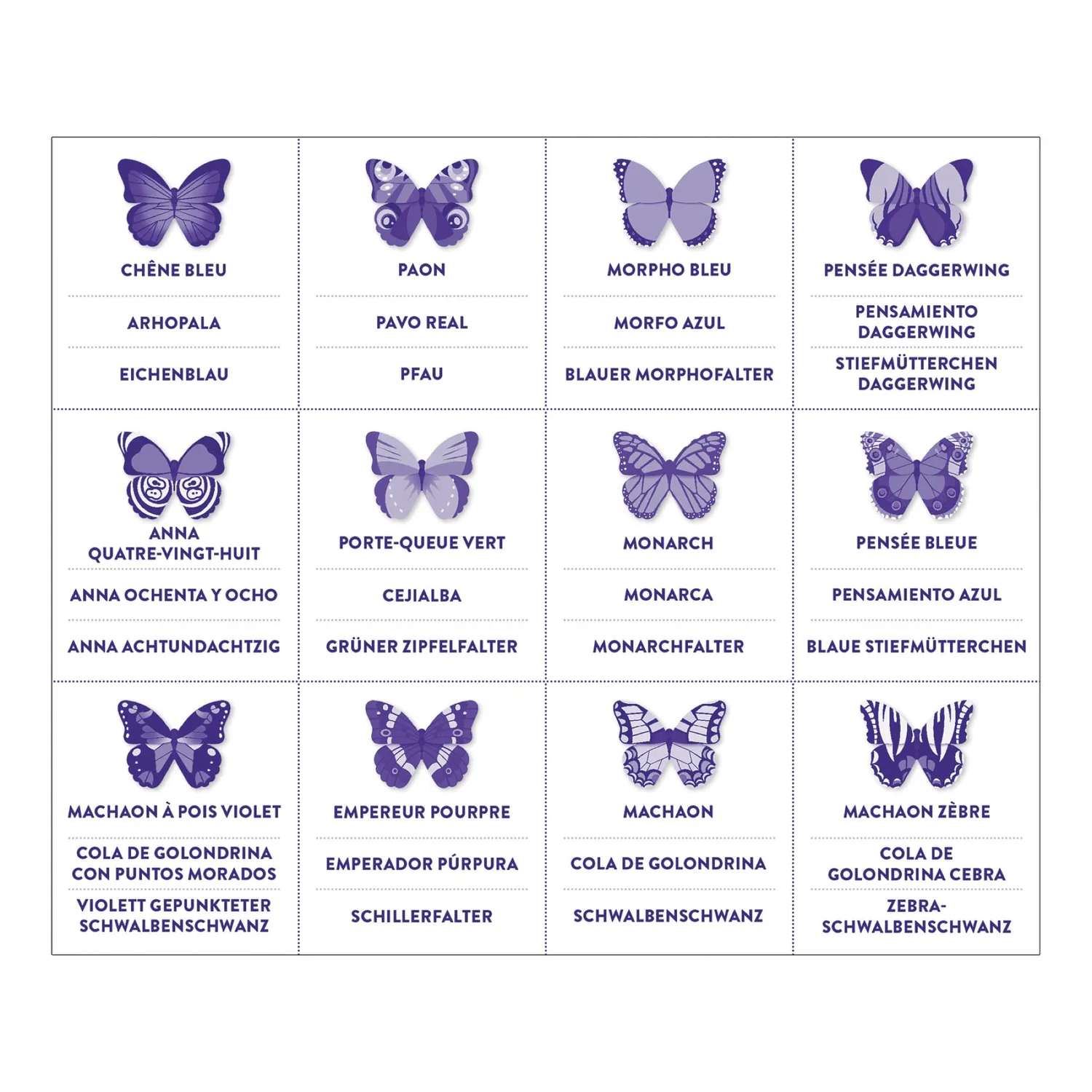 Mudpuppy Butterflies joc memory fluturi, 24 piese
