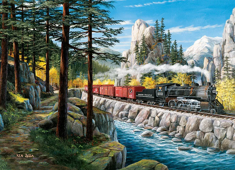 Cobble Hill Rounding the Horn puzzle 1000 piese tren