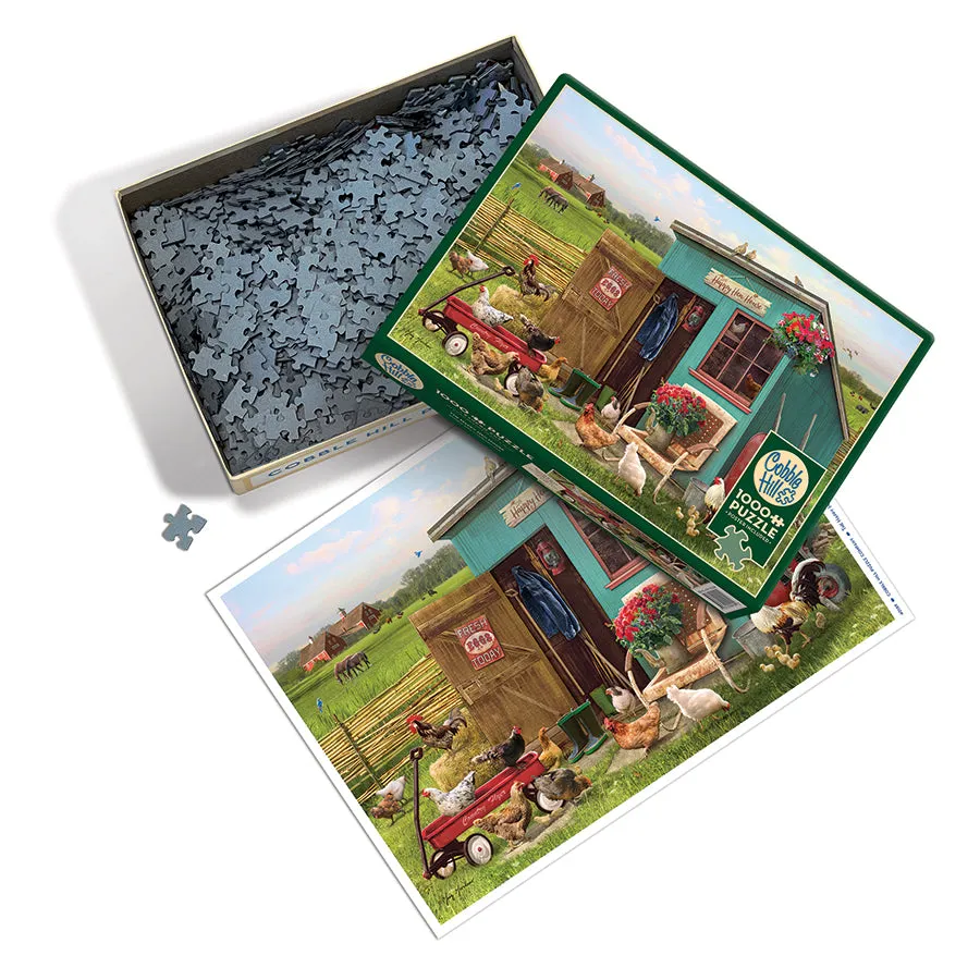 Cobble Hill The Happy Hen House puzzle 1000 piese gaini