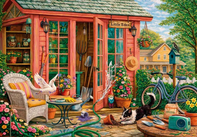 Mosaic Puzzles The Gardener's Shed puzzle lemn 50 piese copii