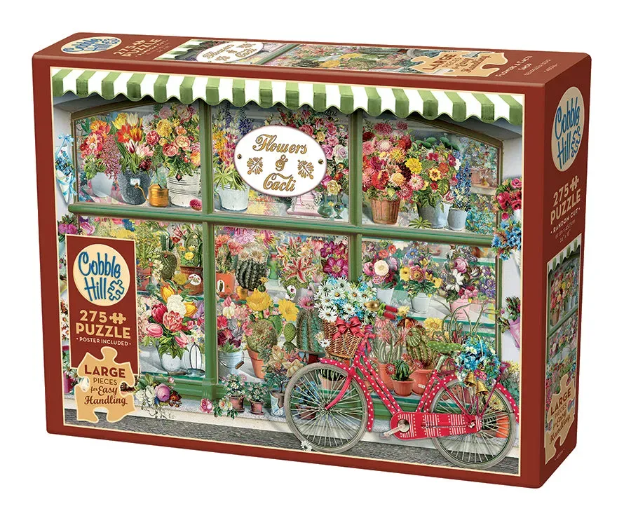 Cobble Hill Easy Handling Flowers and Cacti Shop puzzle 275 piese mari