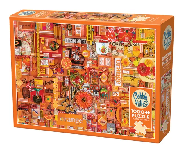 Cobble Hill Orange puzzle 1000 piese portocaliu