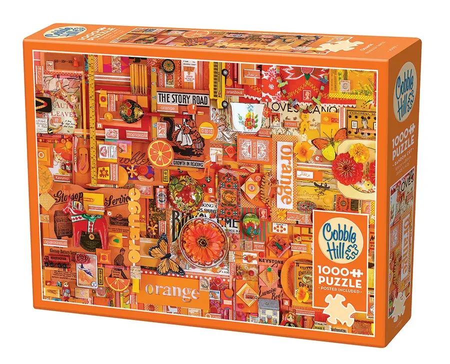 Cobble Hill Orange puzzle 1000 piese portocaliu
