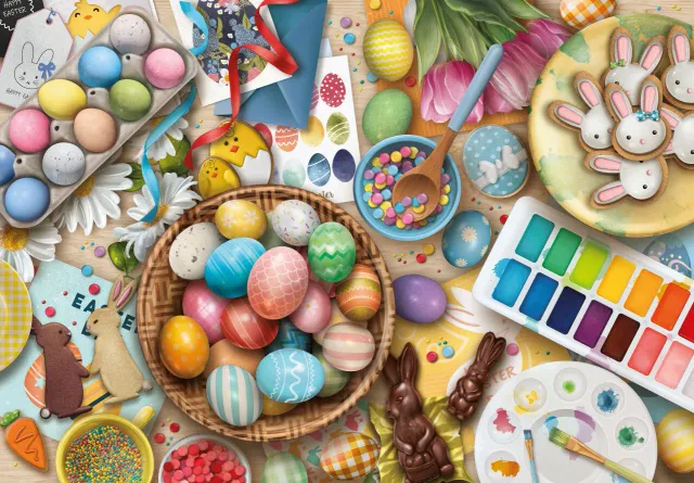 Mosaic Puzzles Easter Delights puzzle lemn 250 piese Paște