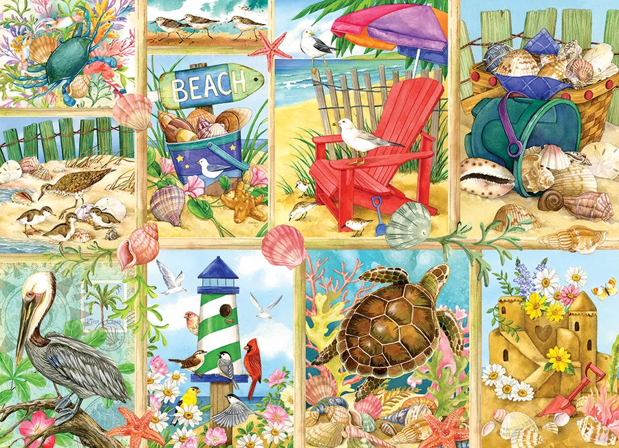 Cobble Hill Day at the Beach puzzle 500 piese colaj marin