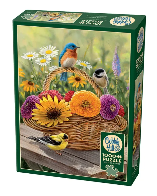 Cobble Hill Summer Bouquet puzzle 1000 piese flori