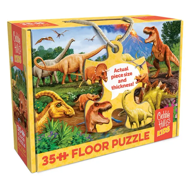 Cobble Hill Dinos puzzle podea 35 piese dinozauri