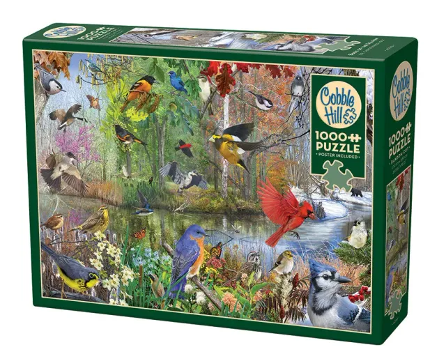 Cobble Hill Birds of the Season puzzle 1000 piese pasari