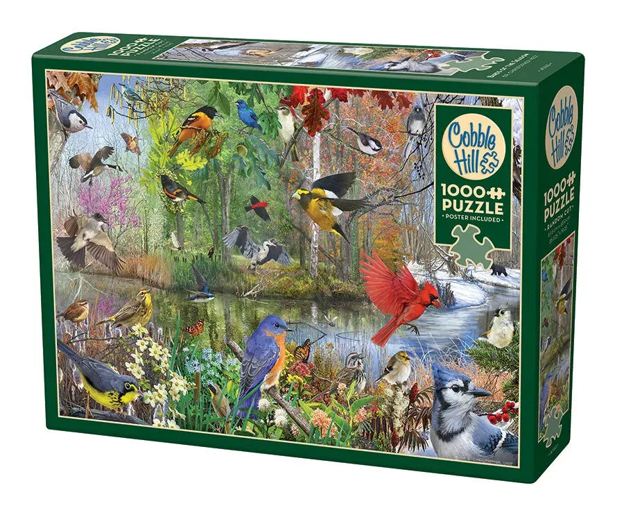 Cobble Hill Birds of the Season puzzle 1000 piese pasari