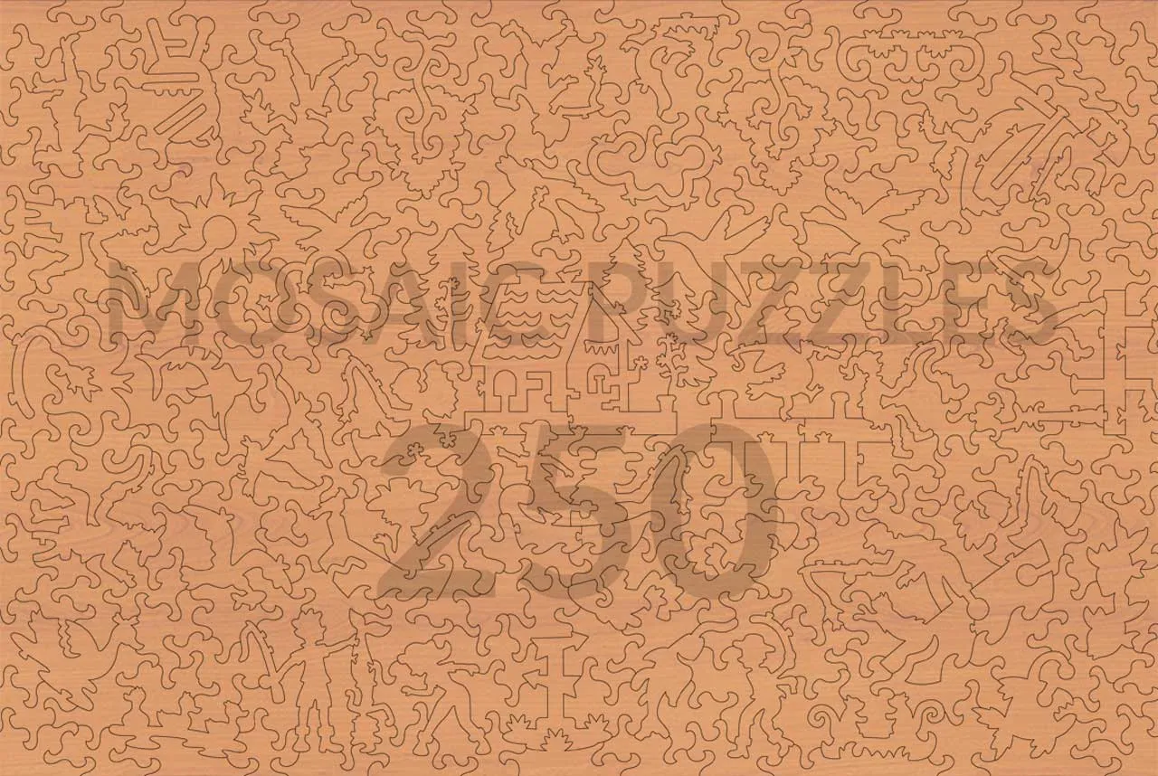 Mosaic Puzzles Rise Shine Reel puzzle lemn 250 piese pescuit