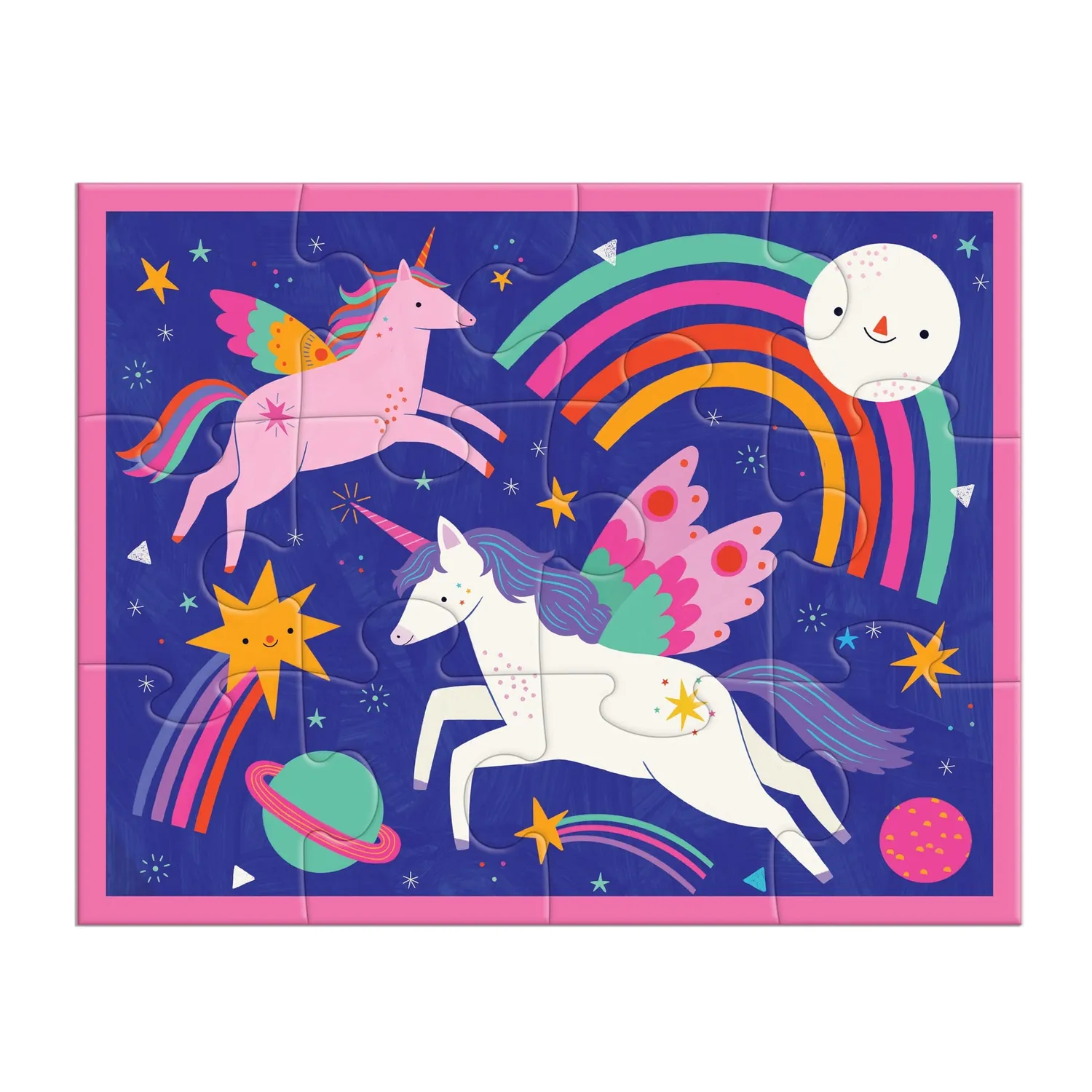 Mudpuppy Unicorn Magic puzzle 12 piese in husa