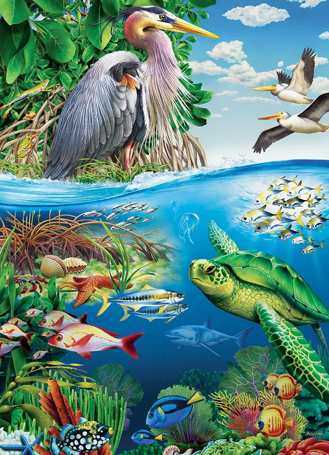 Cobble Hill Earth Day puzzle familie 350 piese natura