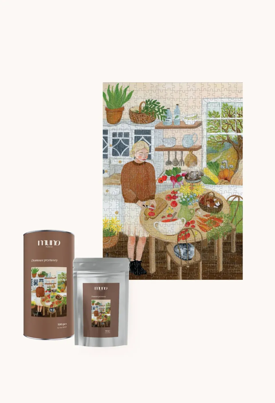 Muno Puzzle Domowe Przetwory puzzle 500 piese borcane