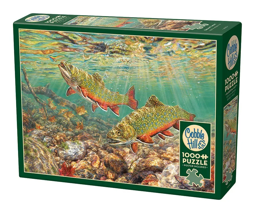 Cobble Hill Brook Trout puzzle 1000 piese pești