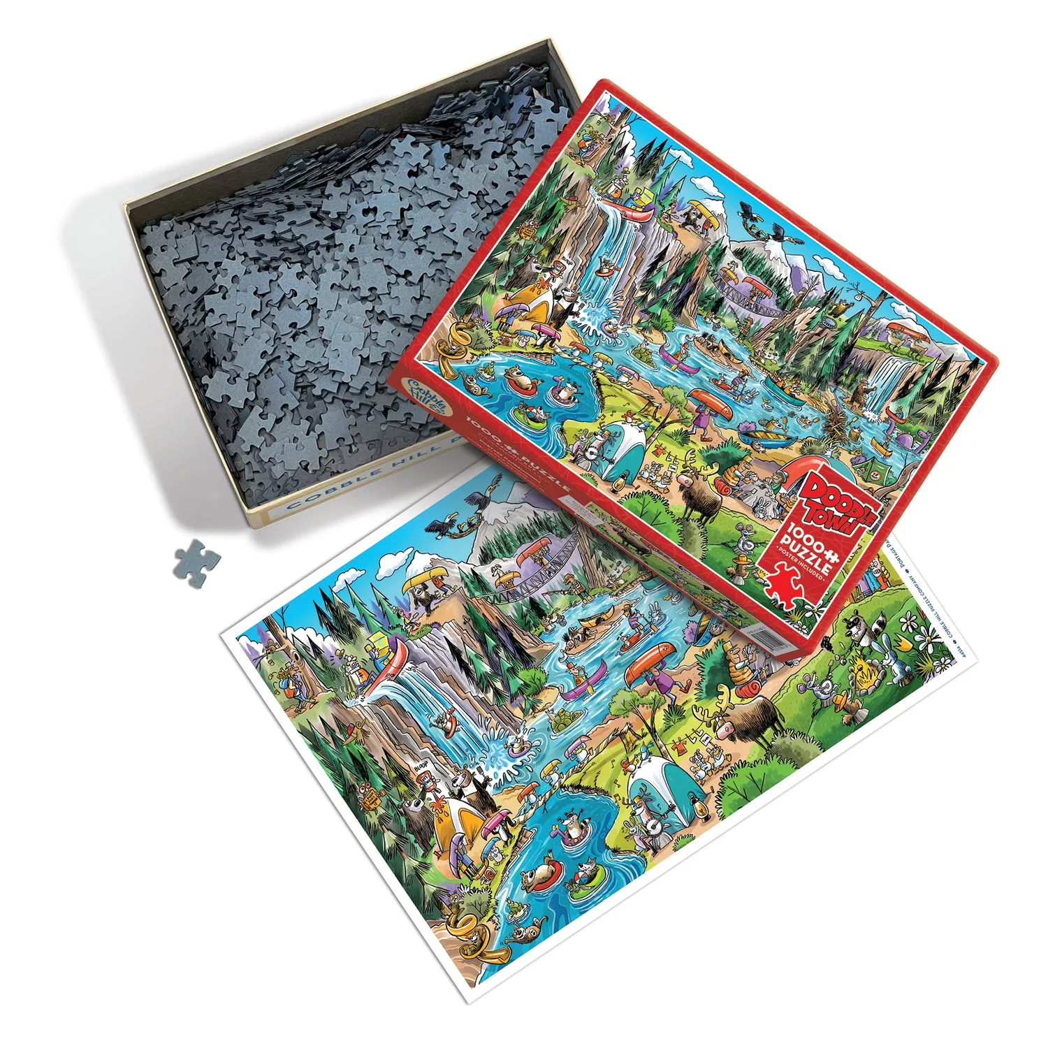 Cobble Hill DoodleTown Portage Pandemonium puzzle 1000 piese