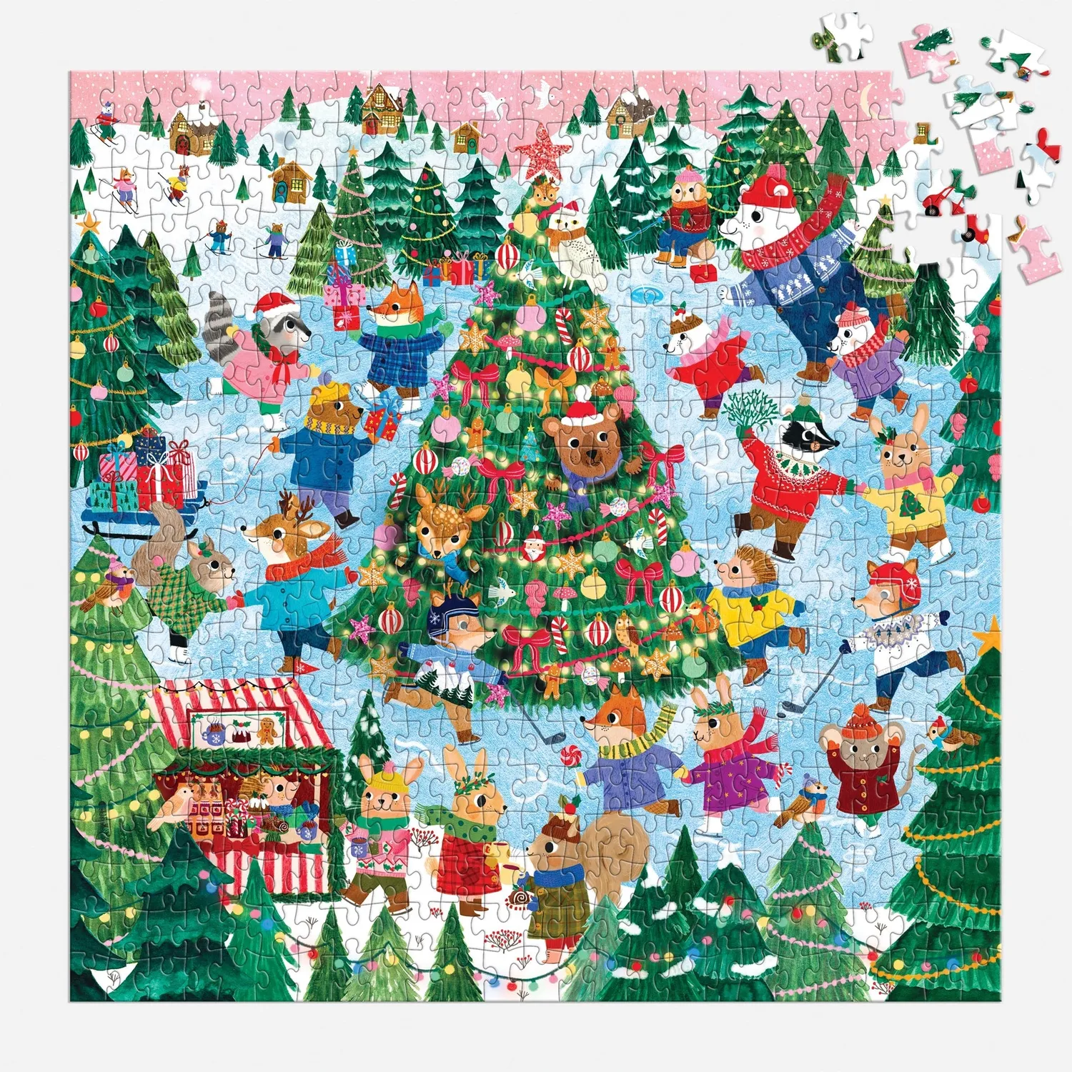 Mudpuppy Winter Whirl puzzle 500 piese de iarna