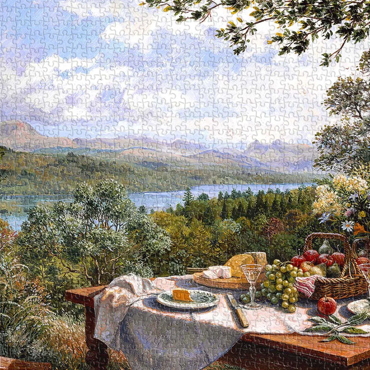 PieceRelax PieceClicks Summer Lunch Lake U1133 puzzle 1008 piese vara