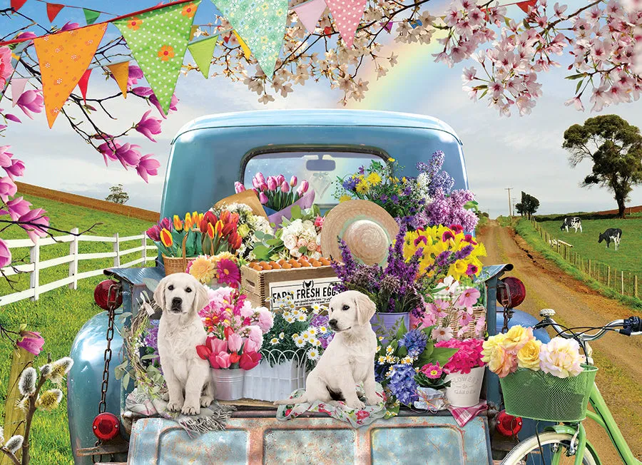 Cobble Hill Country Road puzzle tava 35 piese catei