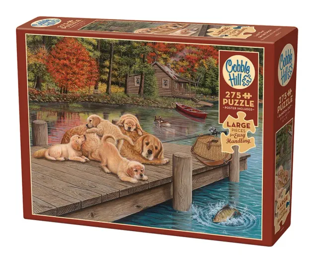 Cobble Hill Lazy Day on the Dock puzzle 275 piese caini