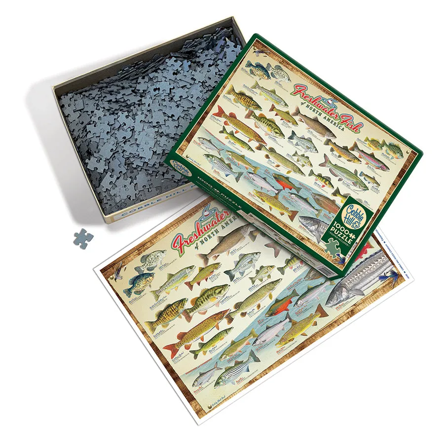 Cobble Hill Freshwater Fish puzzle 1000 piese pești