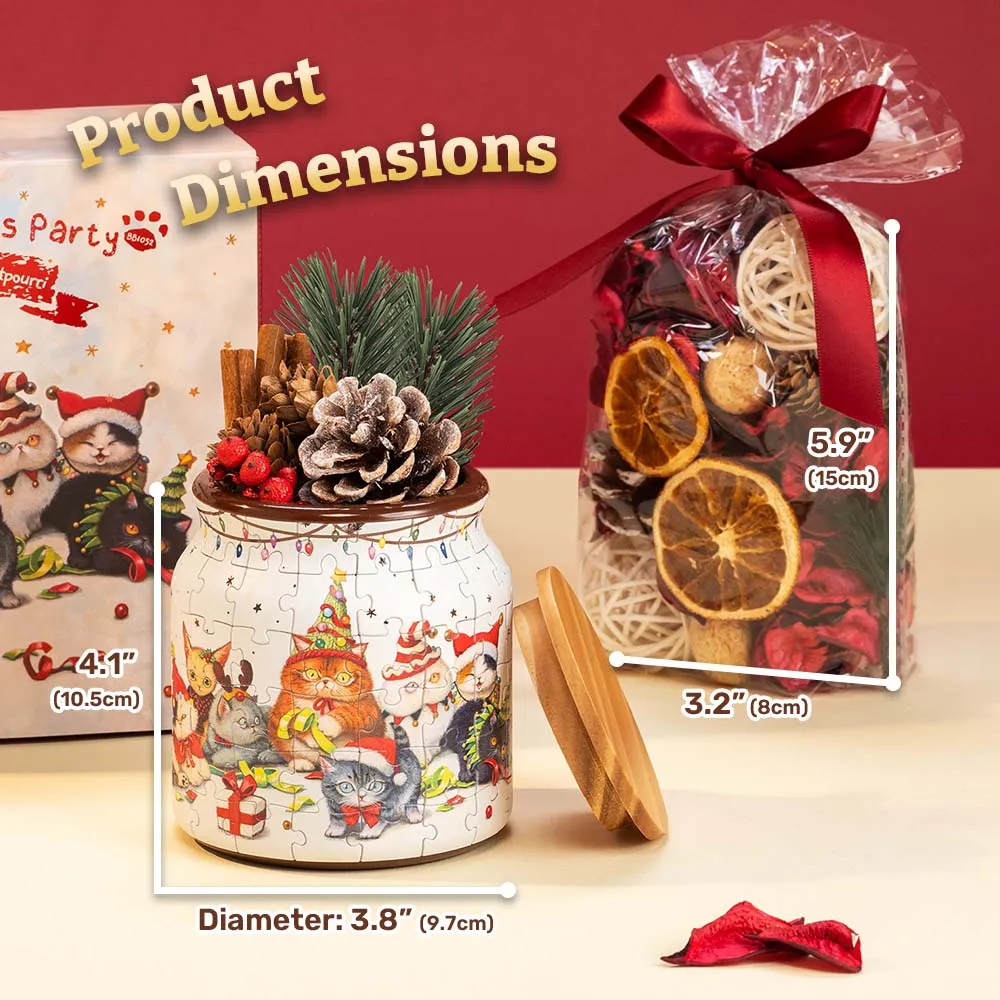PieceRelax Purrfect Christmas Party BB1052 puzzle borcan craciun