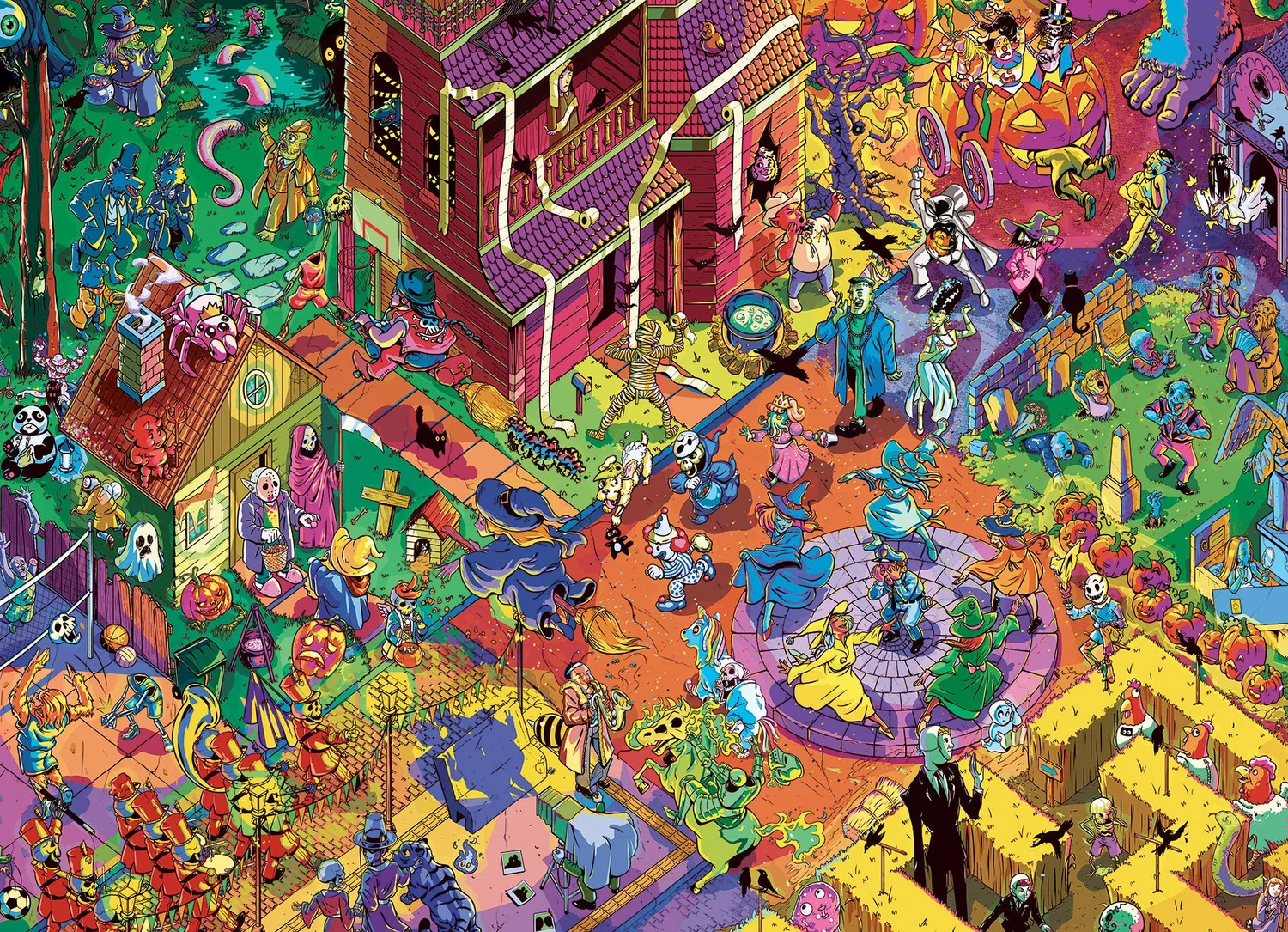 Cobble Hill All Hallows Eve puzzle 1000 piese Halloween