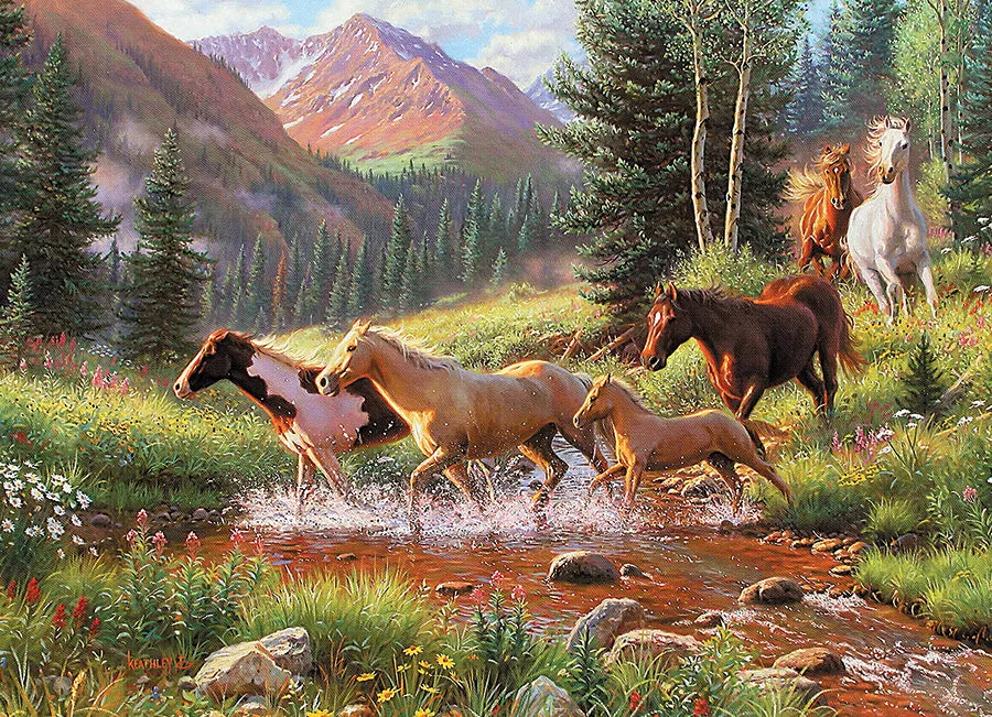 Cobble Hill Mountain Thunder 40168 puzzle 1000 piese cai