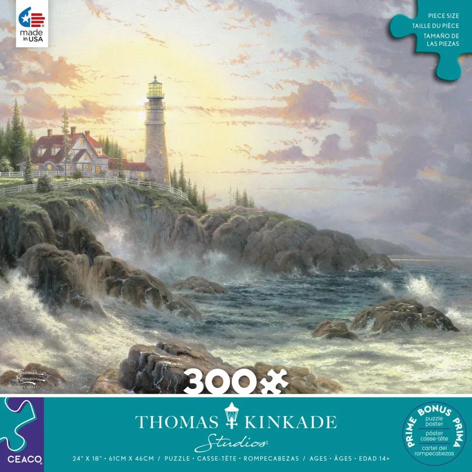 Ceaco Thomas Kinkade Clearing Storm puzzle 300 piese far