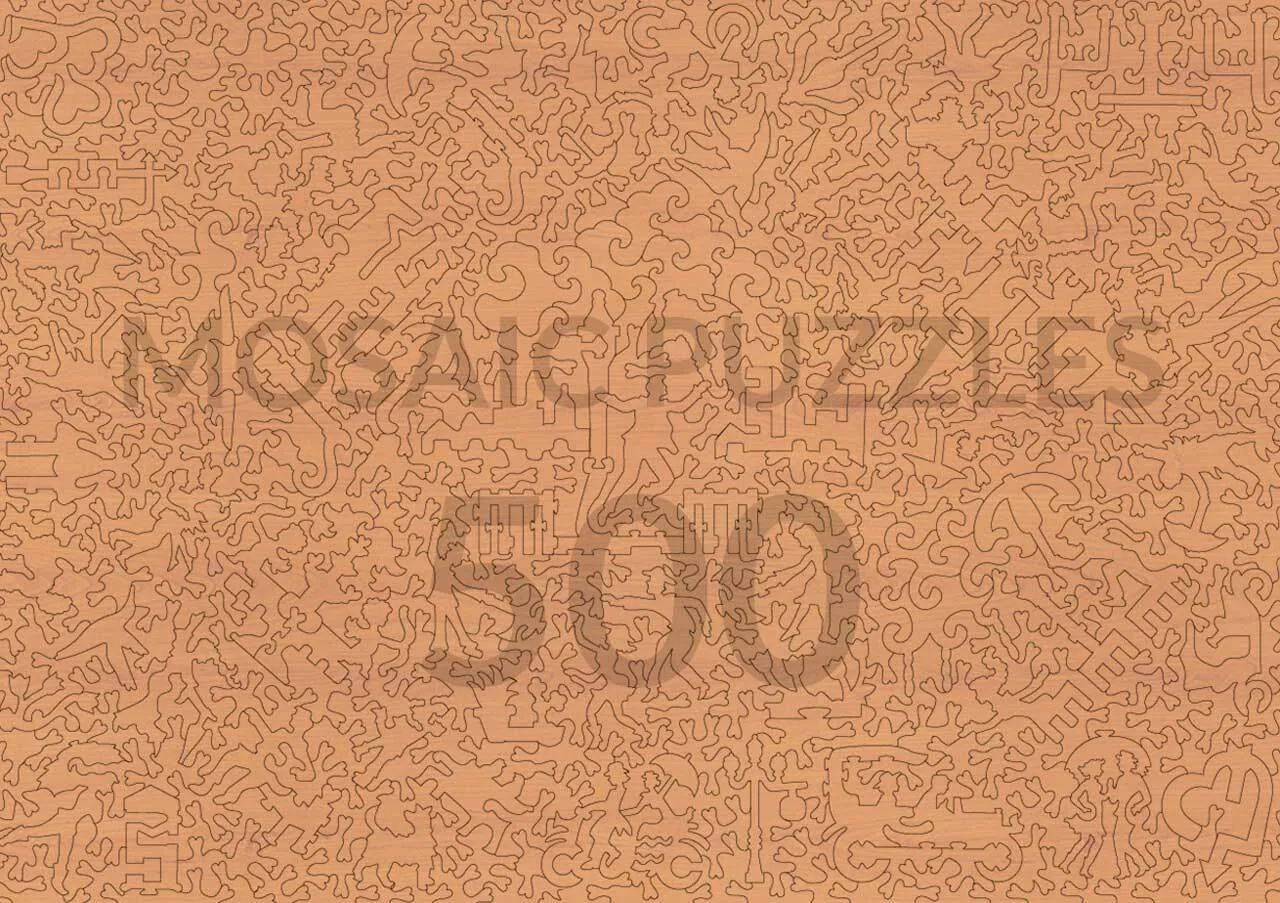 Mosaic Puzzles Vibrance in Avignon puzzle lemn 500 piese colorat