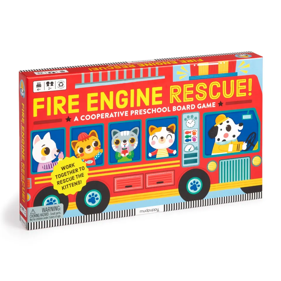 Mudpuppy Fire Engine Rescue joc cooperativ pompieri