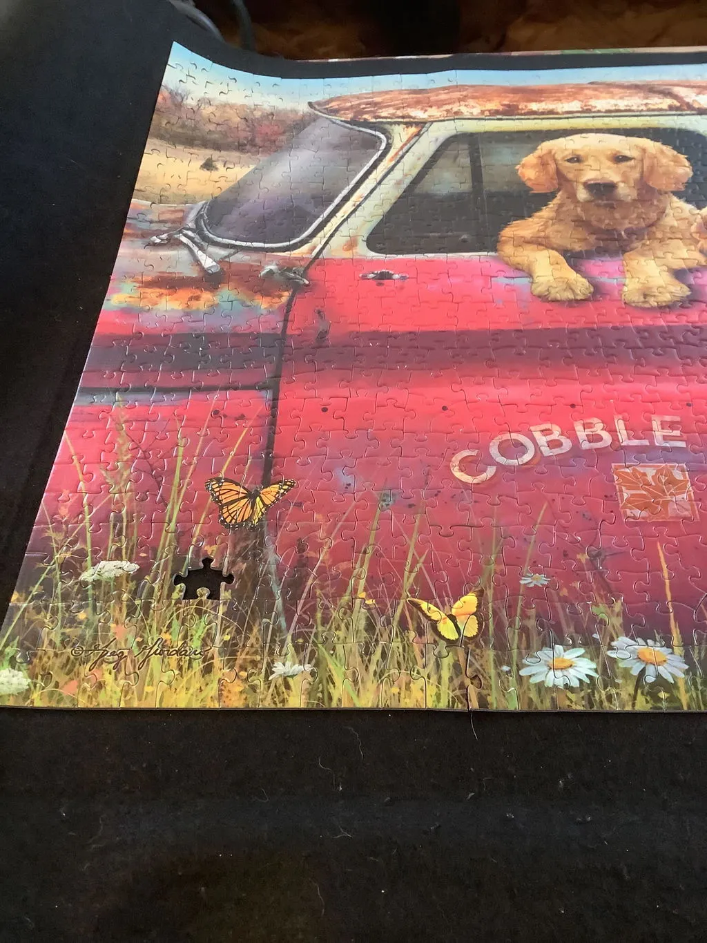 Cobble Hill Farm puzzle 1000 piese catelusi