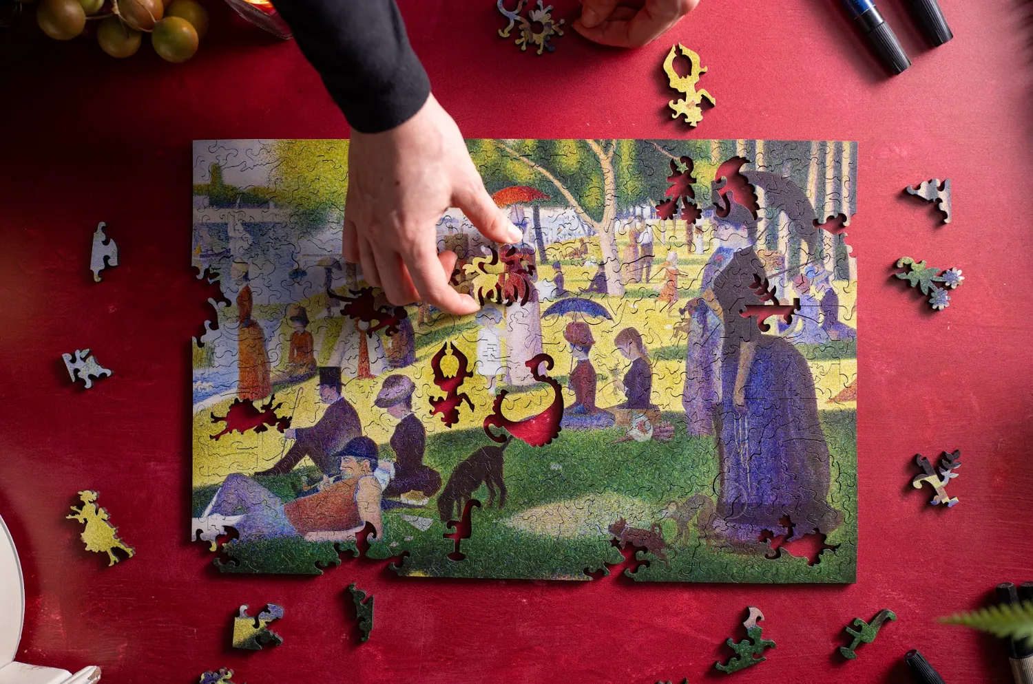 Mosaic Puzzles Sunday on La Grande puzzle lemn 50 piese impresionism