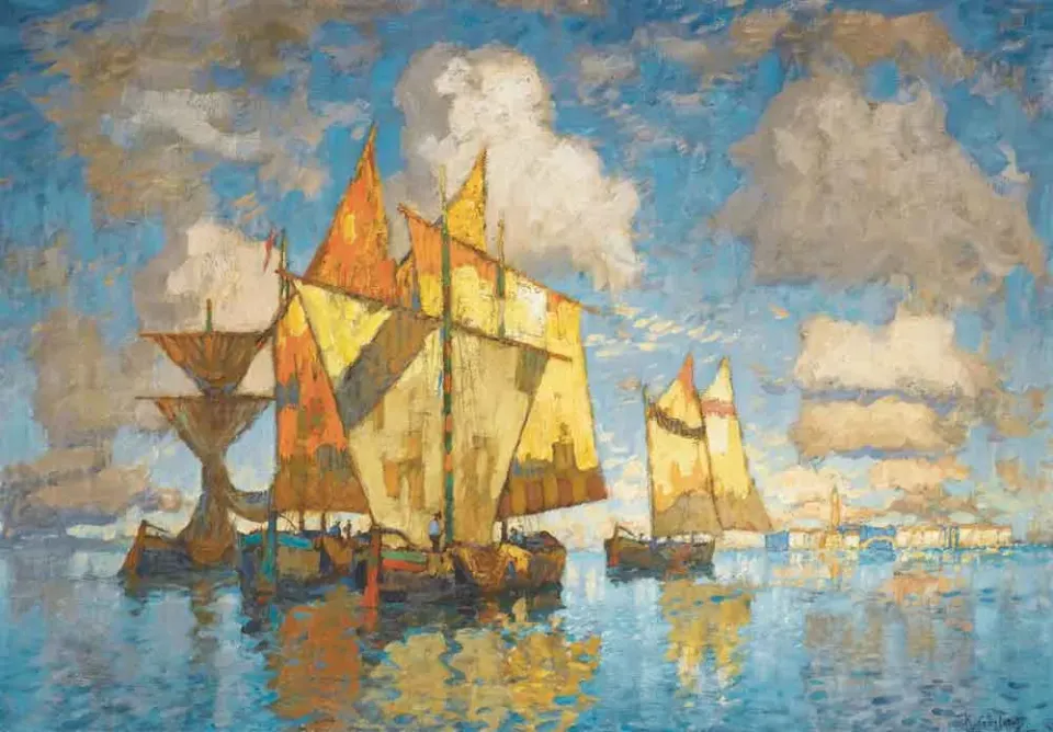 Mosaic Puzzles Fishing Boats Lagoon puzzle lemn 500 piese barci