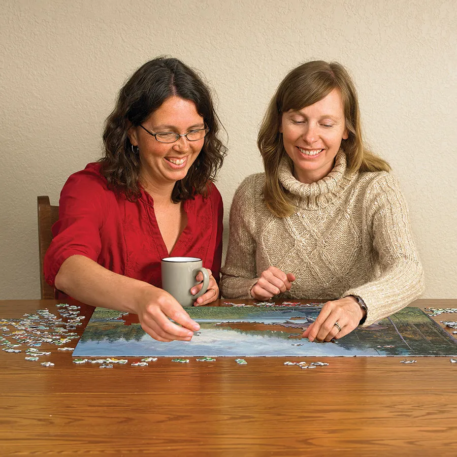 Cobble Hill Moose Lake puzzle 1000 piese peisaj lac