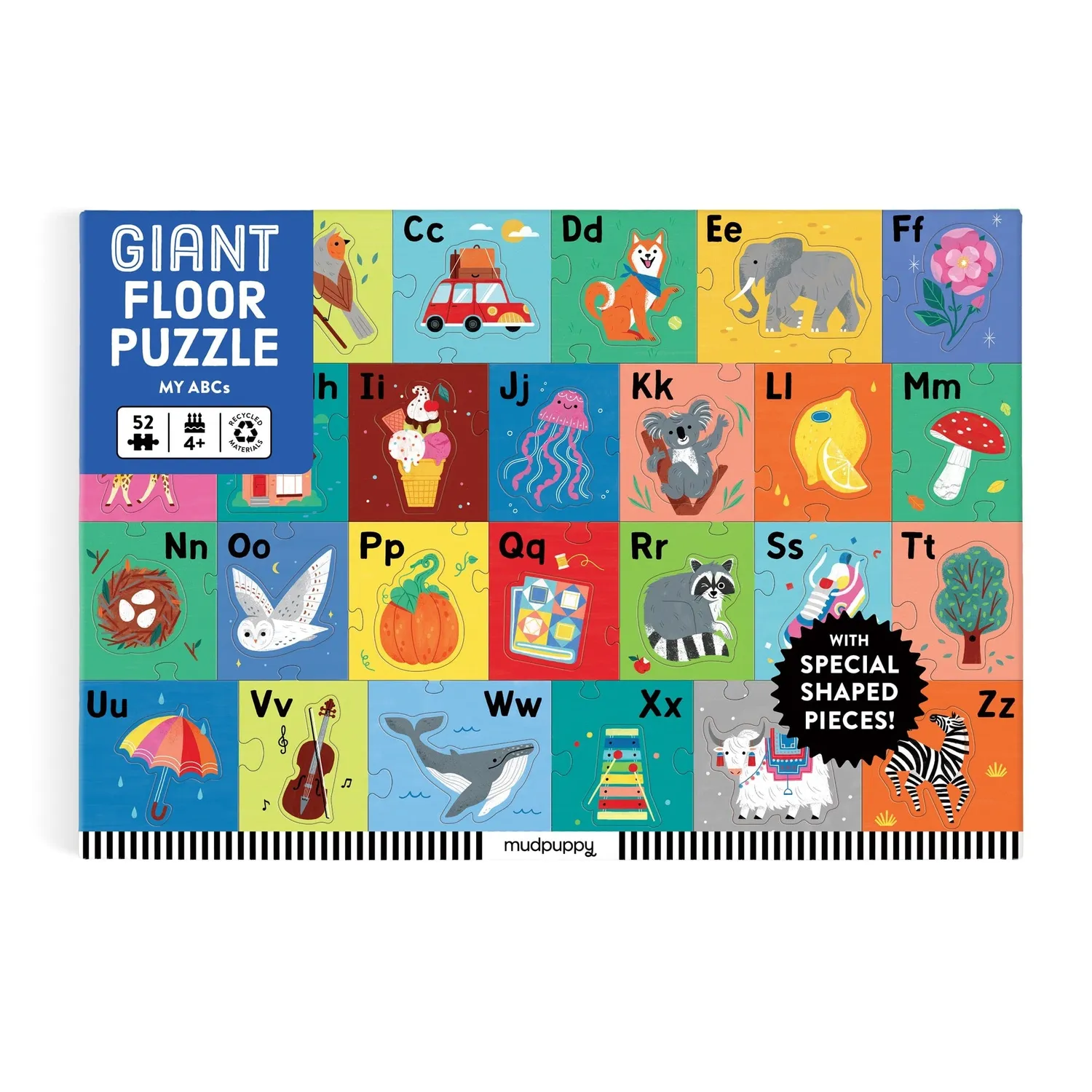 Mudpuppy My ABCs puzzle podea gigant 52 piese alfabet