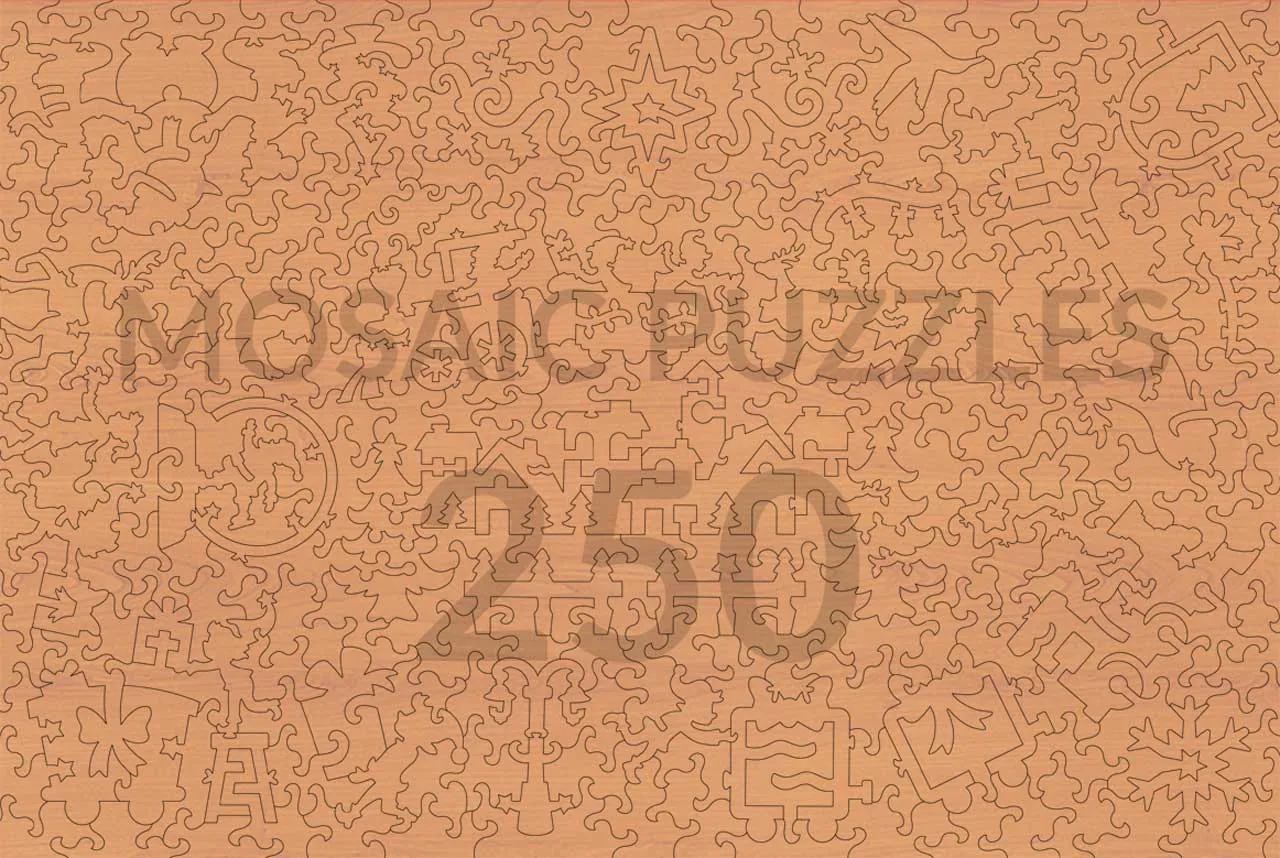 Mosaic Puzzles The Old Model Train Shop puzzle lemn 1000 piese Crăciun