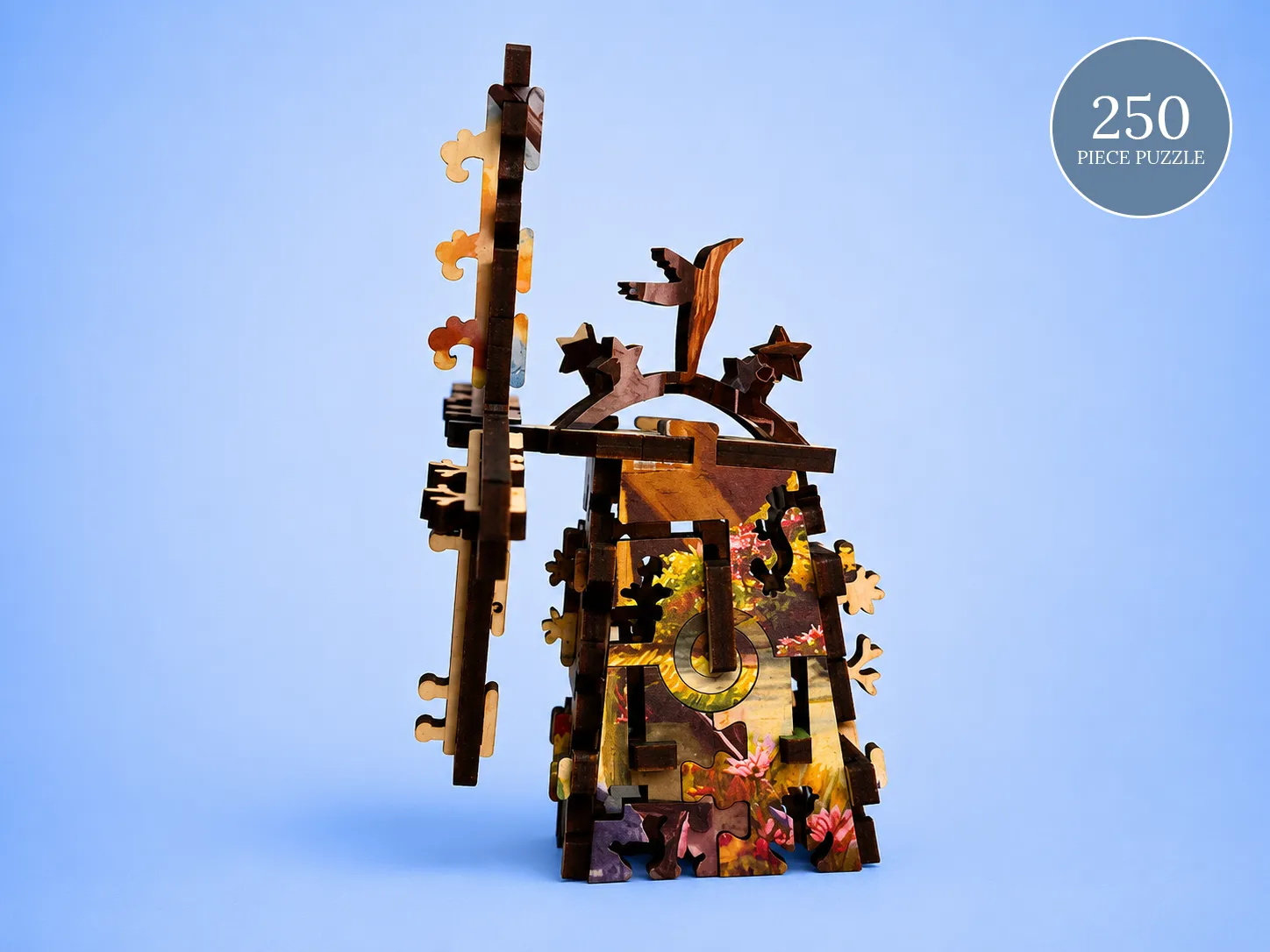 Mosaic Puzzles Windmills at Sunset puzzle 3D 500 piese