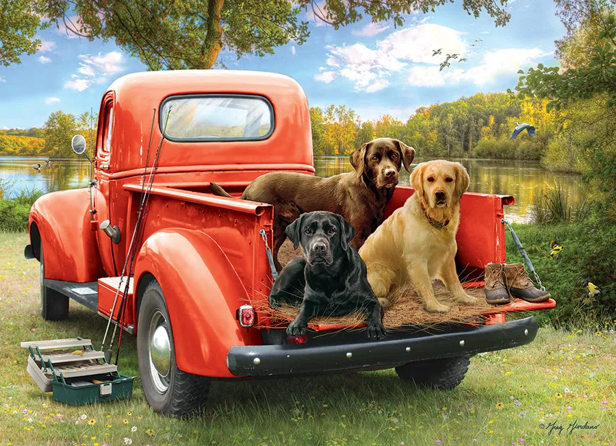 Cobble Hill Fishing Friends puzzle 1000 piese caini